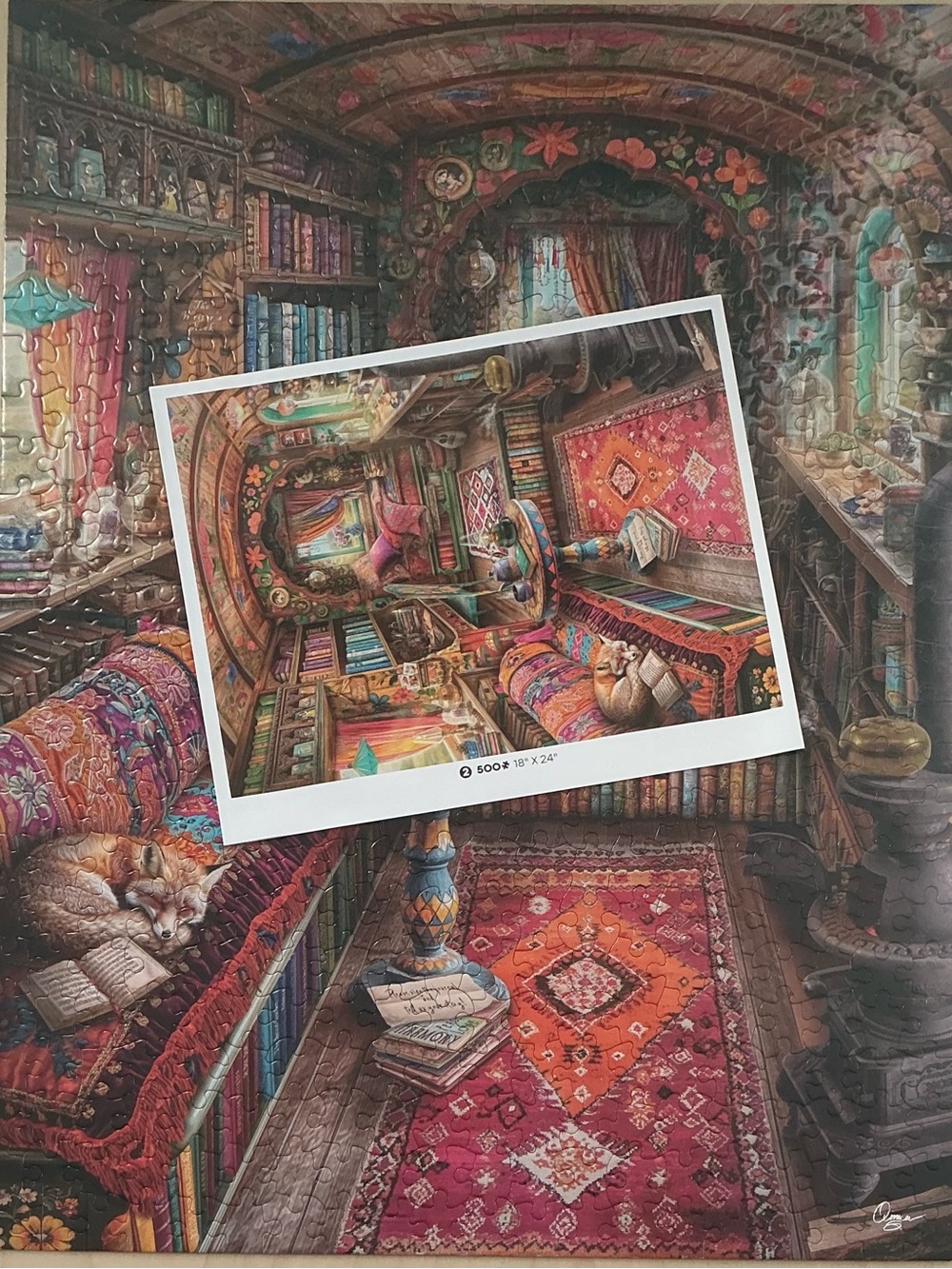 Buffalo Games Aimee Stewart 3 In 1 Multipack “Traveling Library” Jigsaw Puzzles - Picture 6 of 9